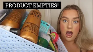 HUGE END OF YEAR BEAUTY PRODUCT EMPTIES - TO REBUY OR BIN ?! | AMBER HOWE