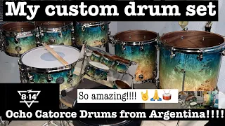 Ocho Catorce Drums from Argentina #ochocatorce #drums #customdrums #music #drums