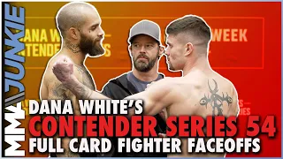 Dana White's Contender Series 54 Full Fight Card Faceoffs