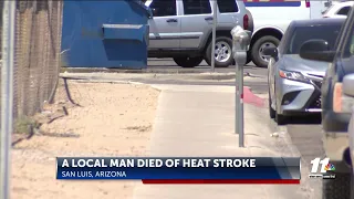 Local man dies of heat stroke