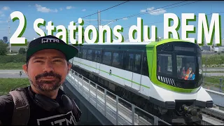 REM: Les deux stations de Montréal. #REM #MTL