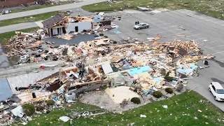 DRONE VIDEO | Tornado damage in Winchester, Indiana