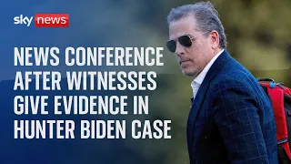 Watch live: Presser after high profile witness interviewed in the Hunter Biden case