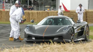 330MPH Koenigsegg Jesko Absolut going FULL THROTTLE at Goodwood Hillclimb!