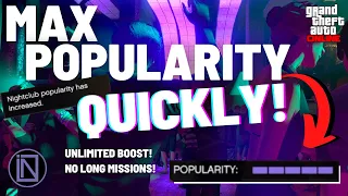 QUICKEST Way To INCREASE Nightclub Popularity (FAST BOOST! EASY PASSIVE INCOME!) | GTA Online