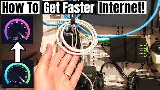 HOW WE GOT FASTER INTERNET SPEEDS WHEN WE CHANGED 1 THING! Cat7 Cables