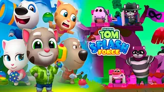 TALKING TOM SPLASH FORCE - Full walkthrough - Gameplay, Android Mobile ios