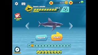 Playing hungry shark but when I die it’s the coffin dance meme