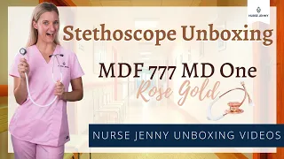 MDF 777 MD One Rose Gold Stethoscope Unboxing