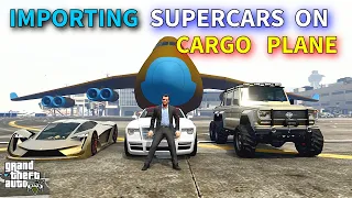 GTA 5 || IMPORTING SUPERCARS ON CARGO PLANE || WILD GAMING || #gta5 #technogamerz #techno