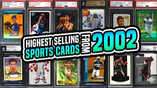 TOP 15 Sports Card from 2002 sold recently on eBay baseball, basketball & football rookie cards