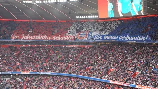 [3-0] FC Bayern München - VfL Bochum, 11.02.2023,  50 Jahre Fanfreundschaft, Choreo, Wechselgesang