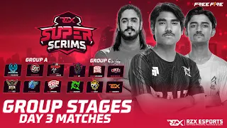 RZX Super Scrims - Day 3 Group Stage | Free Fire Esports Pakistan @rzxesofficial ​