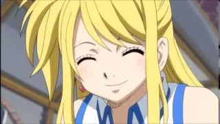 Sleeping Natsu Punches Lucy English Dub