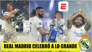 CAMPEONES Así celebró el Real Madrid junto a sus fans en el Bernabéu | Champions League