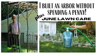 DIY Twig Arbor ~ Sunday Lawn Care Products ~ Garden Structure on a Budget ~ DIY Garden Decor