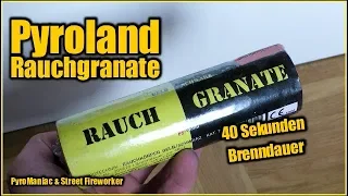 Pyroland Rauchgranate Gelb/Schwarz | PyroManiac & Street Fireworker