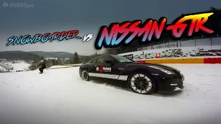 RSR OffSeason - Nissan GTR vs Snowboarder - Spa-Francorchamps