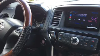 2014 Nissan Pathfinder came in for an aftermarket stereo.