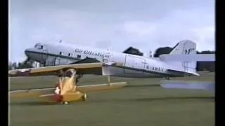 Scandinavian DC3s arrive and blow over Moths! - GWAD 29 August 1988