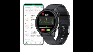 Smart Watch ECG Men, 1.3“ Full Touch Screen Smartwatch Temperature