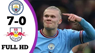 FULL HIGHLIGHT MANCHESTER CITY VS RB LEIPZIG (7-0) 2023 FULL HD | GOAL HALLAND 5