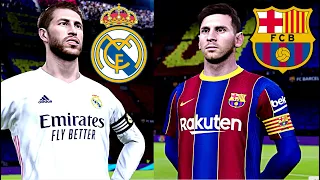 PES 2021 | Full Match Gameplay | Barcelona vs Real Madrid - El Clásico! 4K
