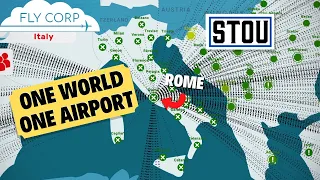 NO FLIGHTS TO ITALY!! - One Airport One World attempt #2 - Fly Corp Free play (Part 4)