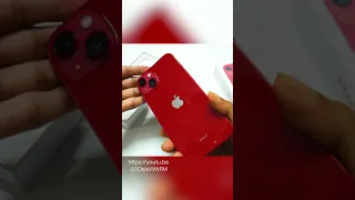 iPhone 13 Red Unboxing 😍❤️ #shorts