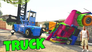 COLLECTING SUPER TRUCKS WITH SHINCHAN IN GTA 5