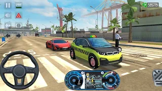 Taxi SIM 2020 | BMW I3 Driving Miami City Wheel Drive Android Gameplay Taxi Simulator