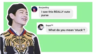 BTS TEXTS -  The One Locked In A Gucci Store