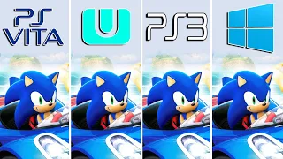 Sonic & All-Stars Racing Transformed (2012) PS Vita vs Wii U vs PS3 vs PC (Which One is Better?)