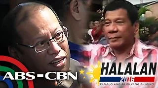 Bandila: Aquino congratulates Duterte for Halalan 2016 victory