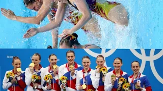 Rio Women Team Wins Gold In Tokyo 2020 Olympics| Artistic Swimming