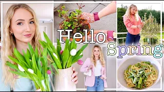 HELLO SPRING VLOG - Garten Update, Rezept, Frühlingsoutfits