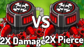 X2 Damage Super Mines VS. X2 Pierce Super Mines