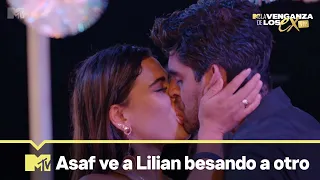 Asaf ve a Lilian besándose con Chava y se pone a llorar | La Venganza de los Ex VIP T3