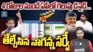 4 రోజుల ముందే ఏపీలో గెలుపు డిసైడ్... తేల్చేసిన నాగన్న సర్వే | Naganna Survey | New Waves