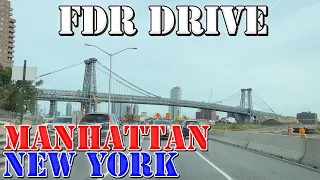 FDR Drive North - Manhattan - New York - 4K Street Drive