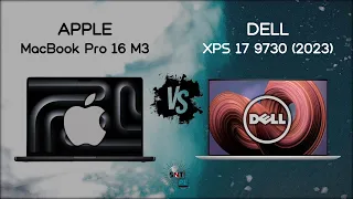 MacBook Pro 16 M3 vs Dell XPS 17 2023