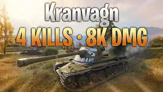 Kranvagn - Hull-down Master (4 Kills - 8k Dmg)