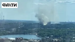 🔥Потужна пожежа у Донецьку: місцеві повідомляють про сильний обстріл