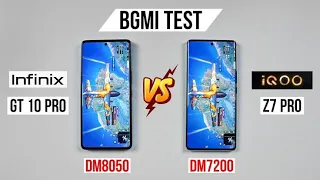 Infinix Gt 10 Pro Vs Iqoo Z7 Pro full gaming test Pubg , Bgmi and battery heating test@GyanTherapy