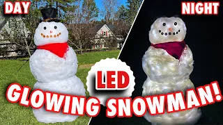 Giant GLOWING Snowman! - DIY TUTORIAL