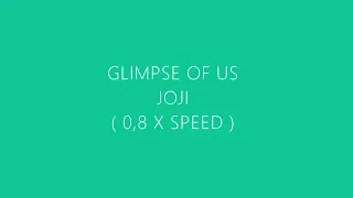 Glimpse of us - Joji ( slowed to 0,8 x speed )