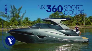 NX 360 Sport Coupé - Pioneira no tipo lancha proa aberta com cabine // Raio-X Bombarco