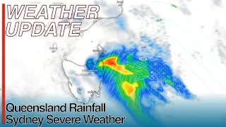 Heavy Rainfall Forecast for North Queensland Today as a Coral Sea Tropical Low moves from the Coast