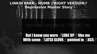 [gachimuchi] Linkin Park - Numb ♂RIGHT VERSION♂ Depressive Master Story ♂GACHI♂