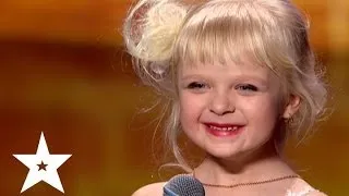 Little girl rapping the turnip - Ukraine's got talent